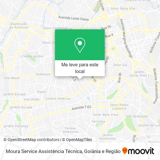 Moura Service Assistência Técnica mapa