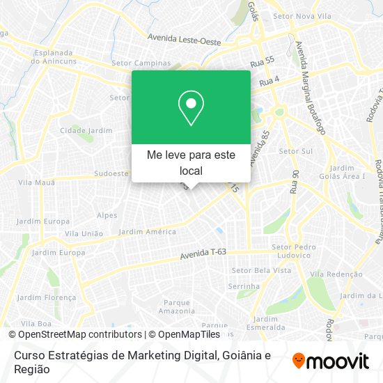 Curso Estratégias de Marketing Digital mapa