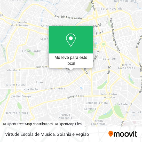 Virtude Escola de Musica mapa