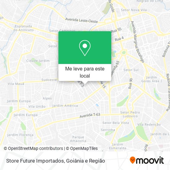 Store Future Importados mapa