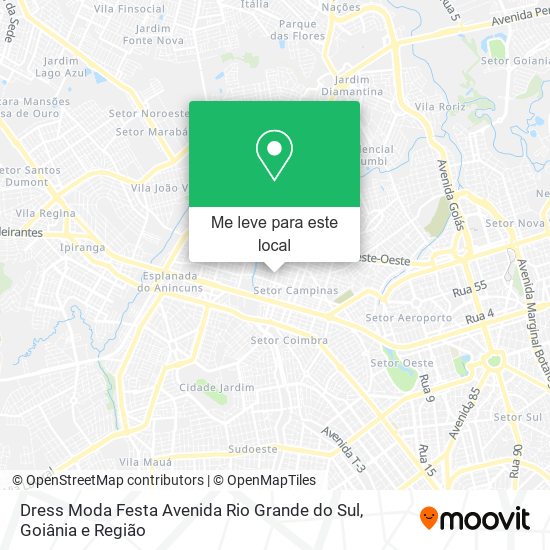 Dress Moda Festa Avenida Rio Grande do Sul mapa
