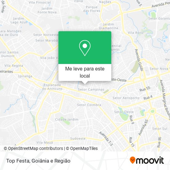 Top Festa mapa