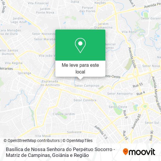 Basílica de Nossa Senhora do Perpétuo Socorro - Matriz de Campinas mapa