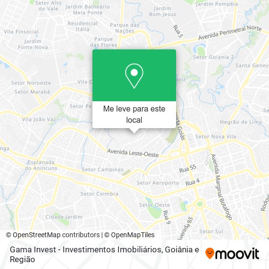 Gama Invest - Investimentos Imobiliários mapa