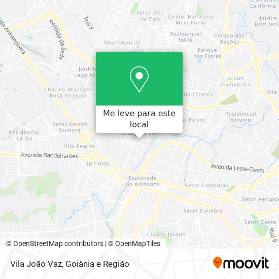 Vila João Vaz mapa
