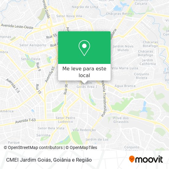 CMEI Jardim Goiás mapa