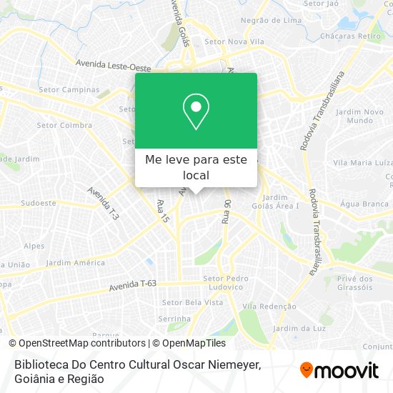 Biblioteca Do Centro Cultural Oscar Niemeyer mapa