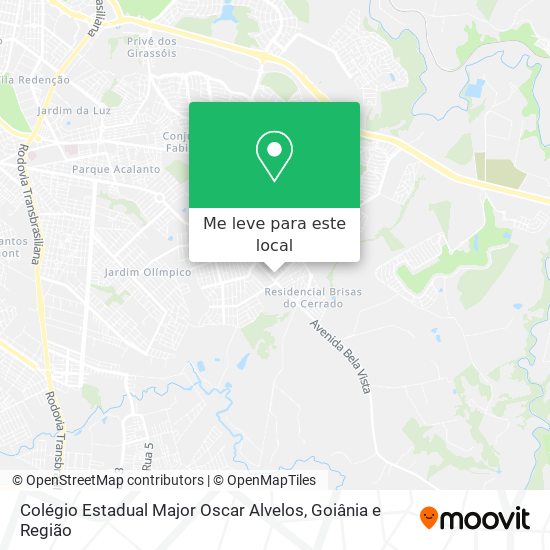 Colégio Estadual Major Oscar Alvelos mapa