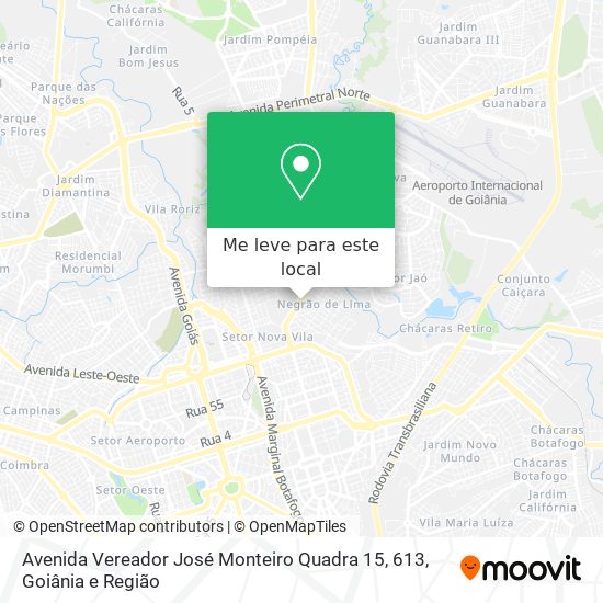 Avenida Vereador José Monteiro Quadra 15, 613 mapa