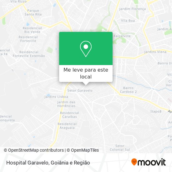 Hospital Garavelo mapa