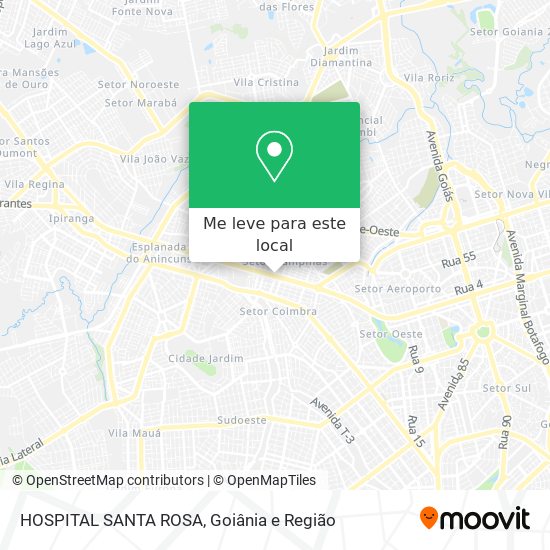 HOSPITAL SANTA ROSA mapa