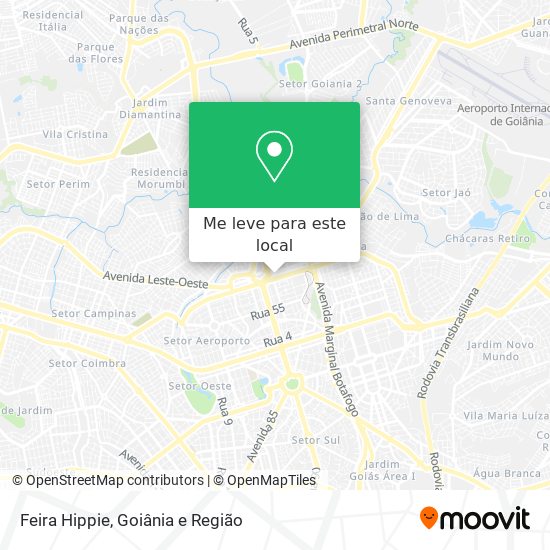 Feira Hippie mapa