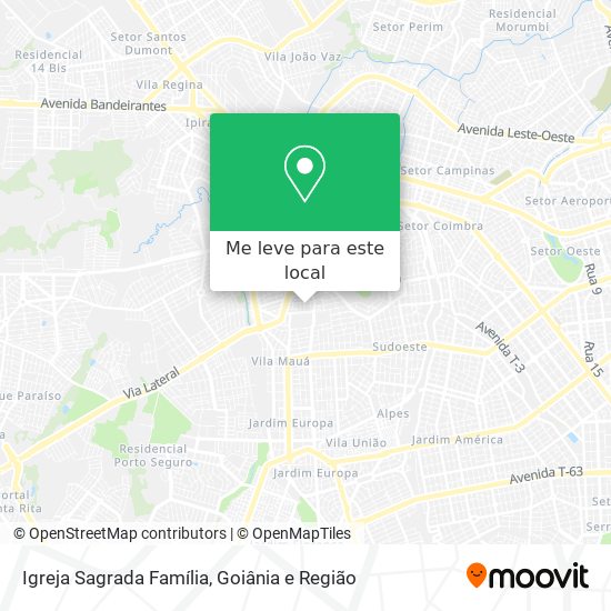 Igreja Sagrada Família mapa