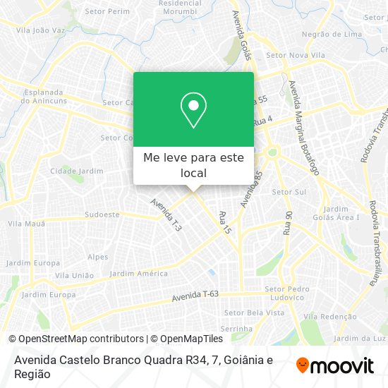 Avenida Castelo Branco Quadra R34, 7 mapa