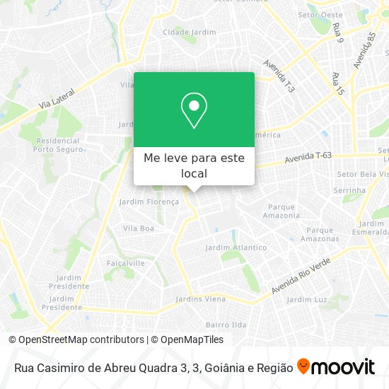Rua Casimiro de Abreu Quadra 3, 3 mapa