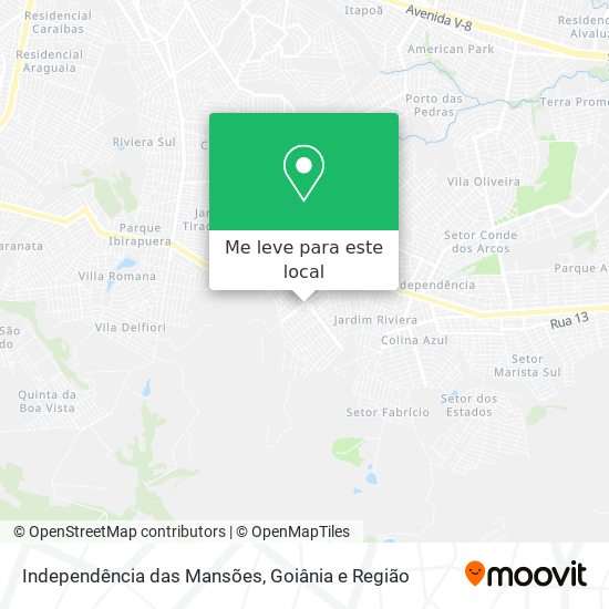 Independência das Mansões mapa