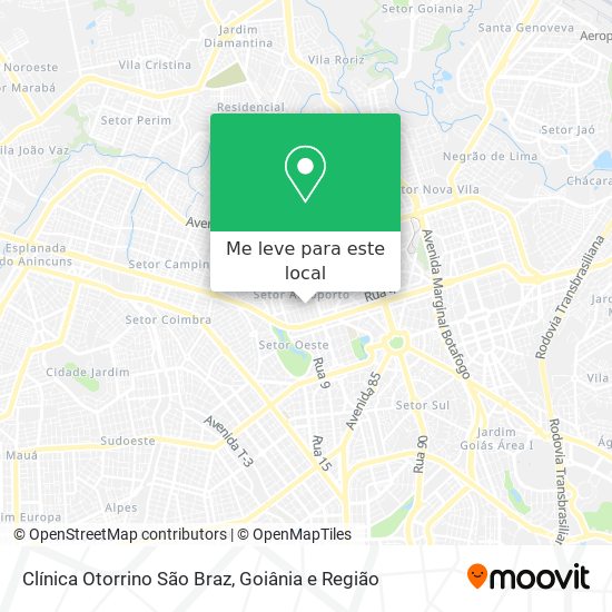 Clínica Otorrino São Braz mapa