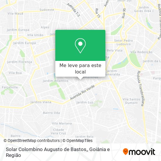 Solar Colombino Augusto de Bastos, mapa