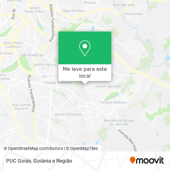 PUC Goiás mapa