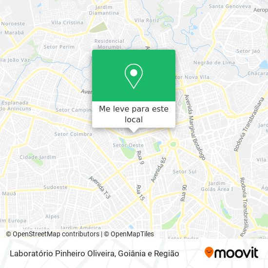 Laboratório Pinheiro Oliveira mapa