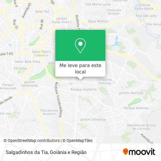 Salgadinhos da Tia mapa