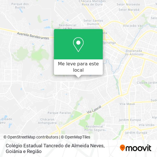 Colégio Estadual Tancredo de Almeida Neves mapa