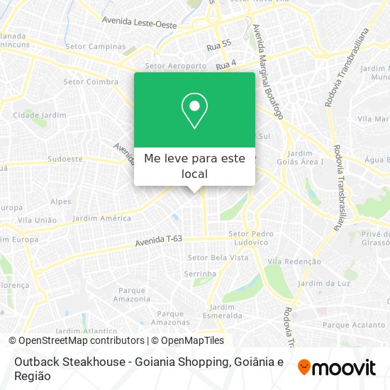 Outback Steakhouse - Goiania Shopping mapa