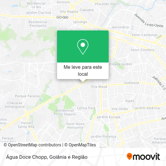 Água Doce Chopp mapa