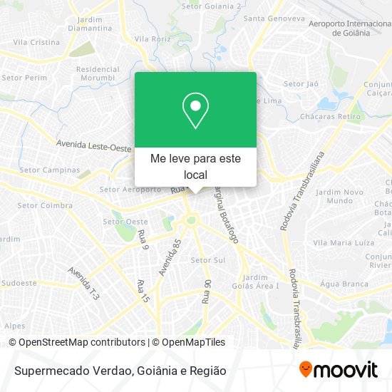 Supermecado Verdao mapa