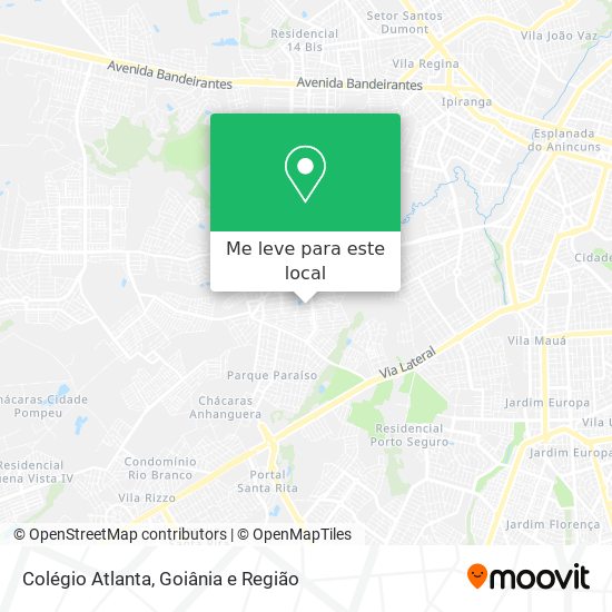 Colégio Atlanta mapa