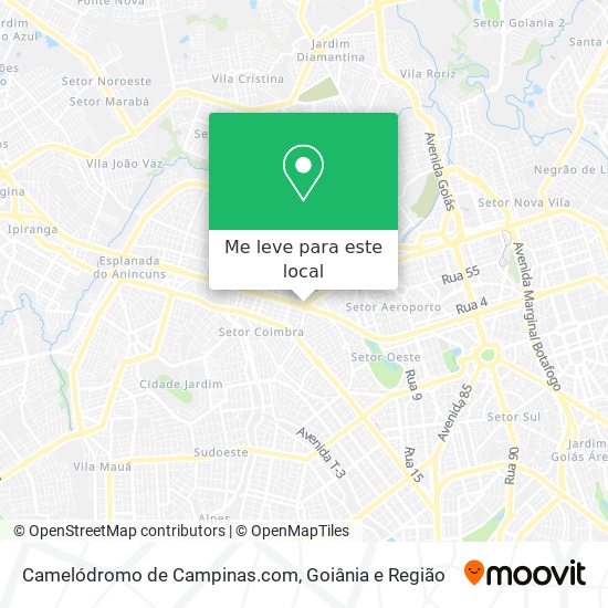 Camelódromo de Campinas.com mapa