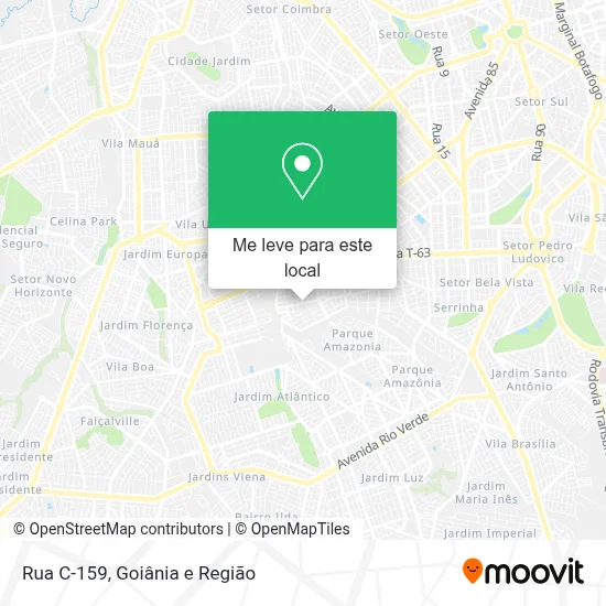 Rua C-159 mapa