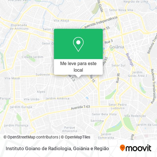 Instituto Goiano de Radiologia mapa