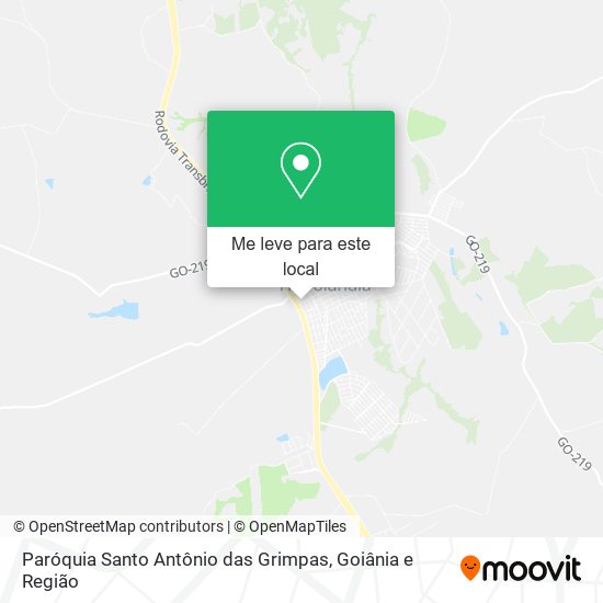 Paróquia Santo Antônio das Grimpas mapa