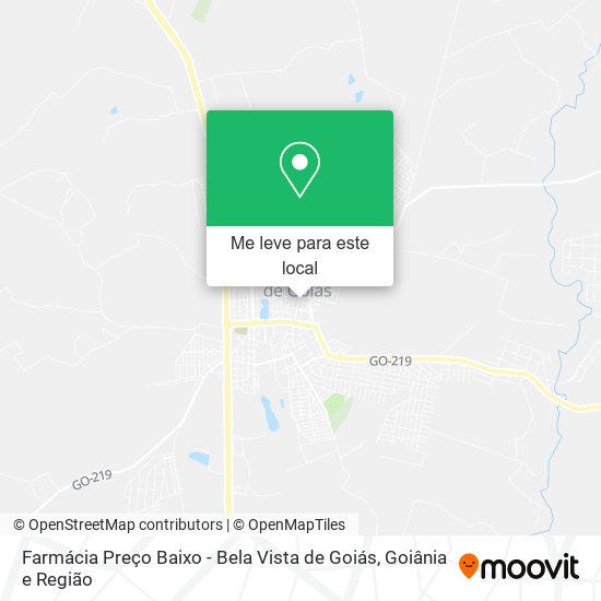 Farmácia Preço Baixo - Bela Vista de Goiás mapa