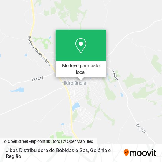 Jibas Distribuidora de Bebidas e Gas mapa