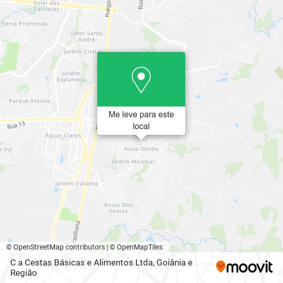 C a Cestas Básicas e Alimentos Ltda mapa