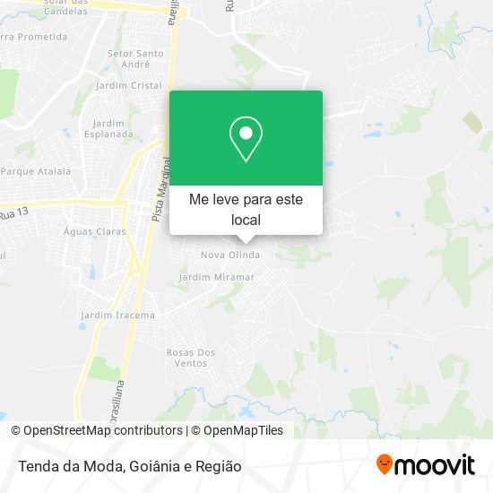 Tenda da Moda mapa