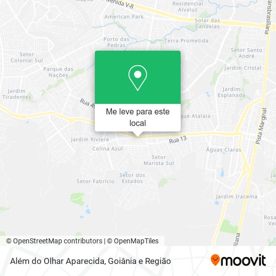 Além do Olhar Aparecida mapa