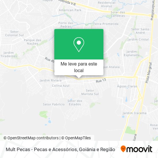 Mult Pecas - Pecas e Acessórios mapa