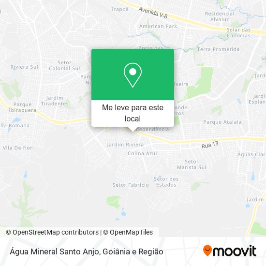 Água Mineral Santo Anjo mapa