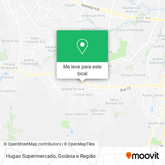 Hugao Supermercado mapa