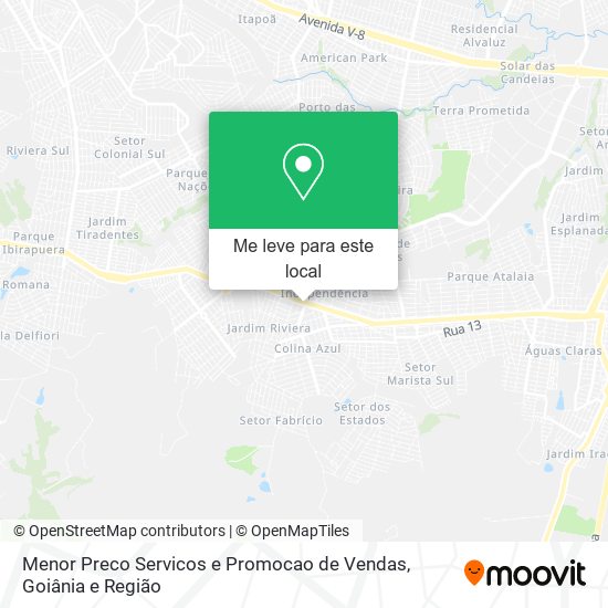 Menor Preco Servicos e Promocao de Vendas mapa