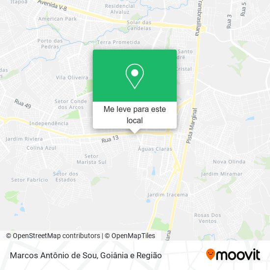 Marcos Antônio de Sou mapa