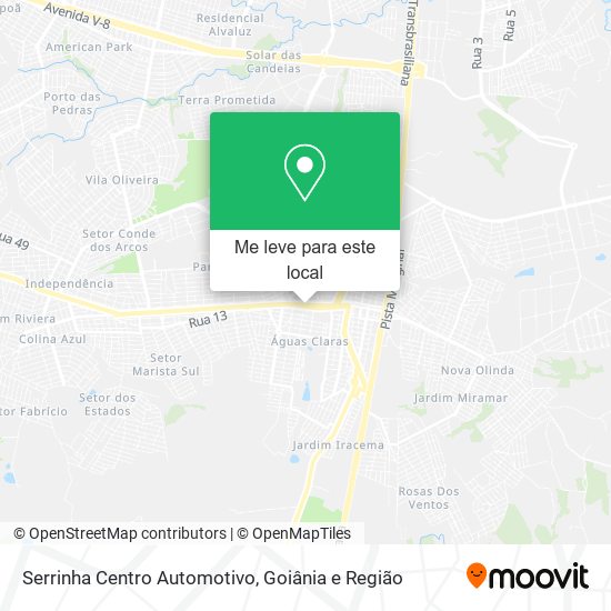 Serrinha Centro Automotivo mapa