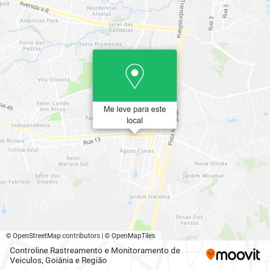 Controline Rastreamento e Monitoramento de Veiculos mapa