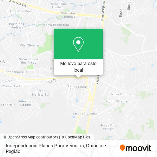 Independencia Placas Para Veiculos mapa