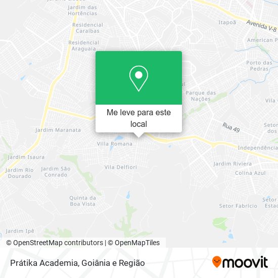 Prátika Academia mapa