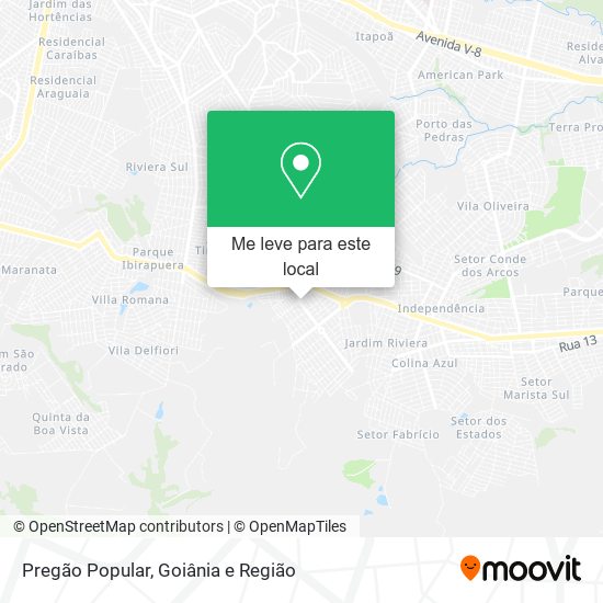 Pregão Popular mapa