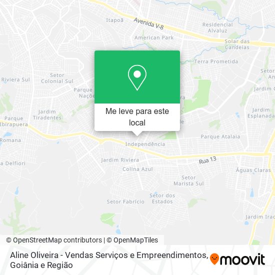 Aline Oliveira - Vendas Serviços e Empreendimentos mapa